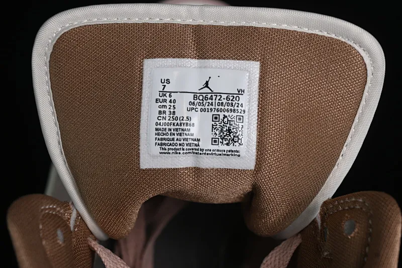 All categories Air Jordan Jordan series basketball shoes Air Jordan 1 Mid Air Jordan 1 Mid AJ1 Joe 1 khaki powder China basketball shoes BQ6472-620